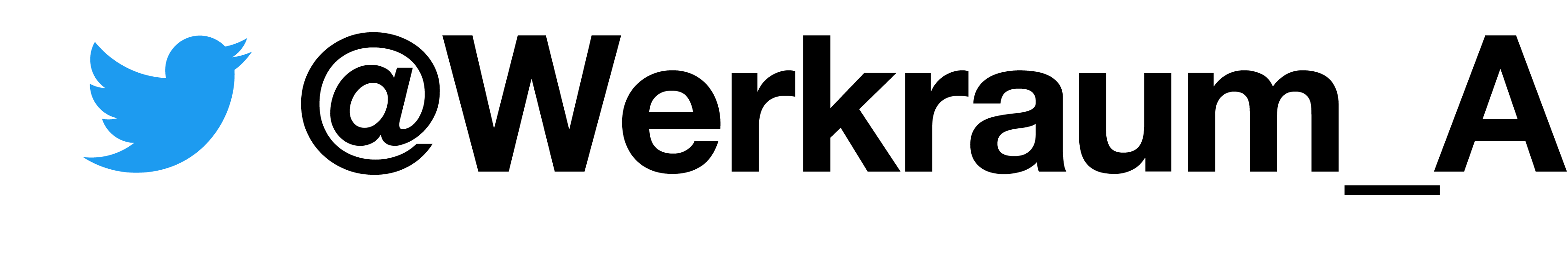 Logo Twitter, Link zu Werkraum_A